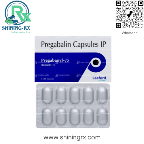 Pregabanyl-75 (Pregabalin Capsules IP 75 mg), supplied by ShiningRX